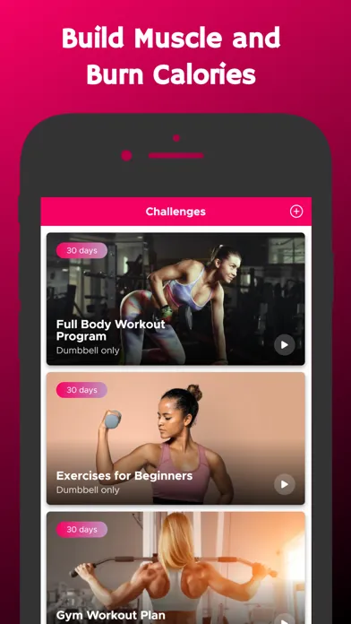 Capturas de tela do Weight Training Plan for Women