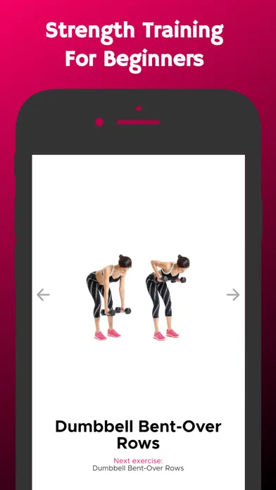 Capturas de tela do Weight Training Plan for Women