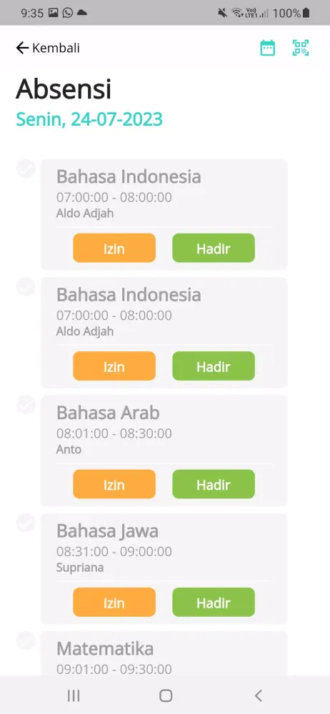 Zrzuty ekranu Sekolah Islam AlMarjan