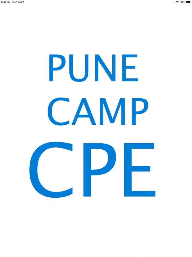 Pune Camp CPE Study Circle iPad 应用截图