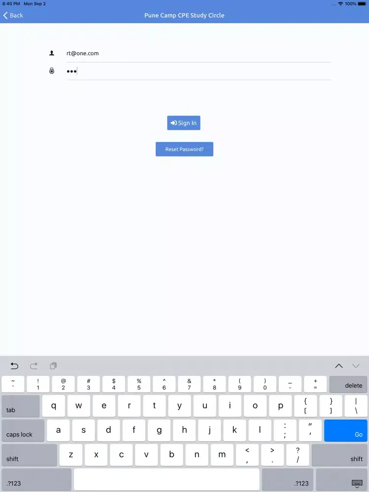 Pune Camp CPE Study Circle iPad 应用截图