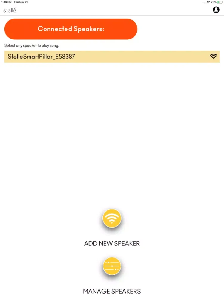 Stellé Smart Pillar iPad 应用截图