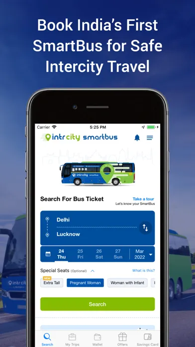 Captures d'écran de Bus Booking- IntrCity SmartBus
