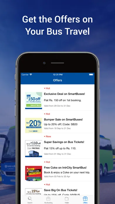 Captures d'écran de Bus Booking- IntrCity SmartBus