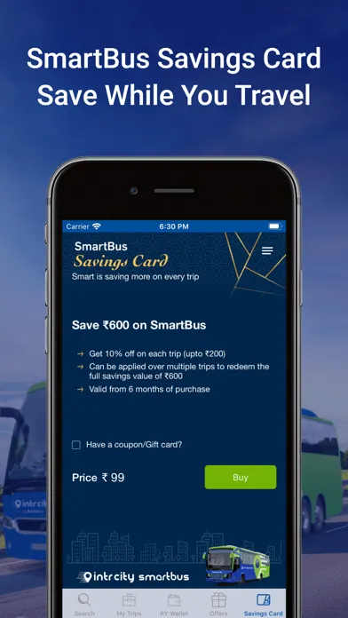 Captures d'écran de Bus Booking- IntrCity SmartBus