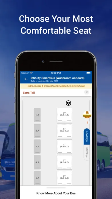 Captures d'écran de Bus Booking- IntrCity SmartBus