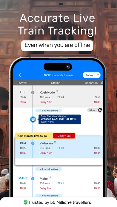 Ảnh chụp màn hình của Train Ticket App : RailYatri