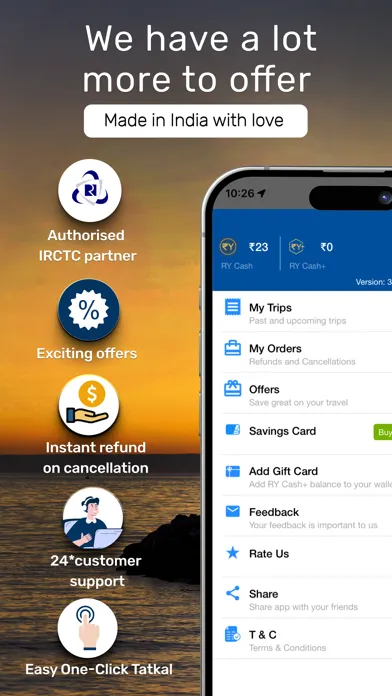 Ảnh chụp màn hình của Train Ticket App : RailYatri
