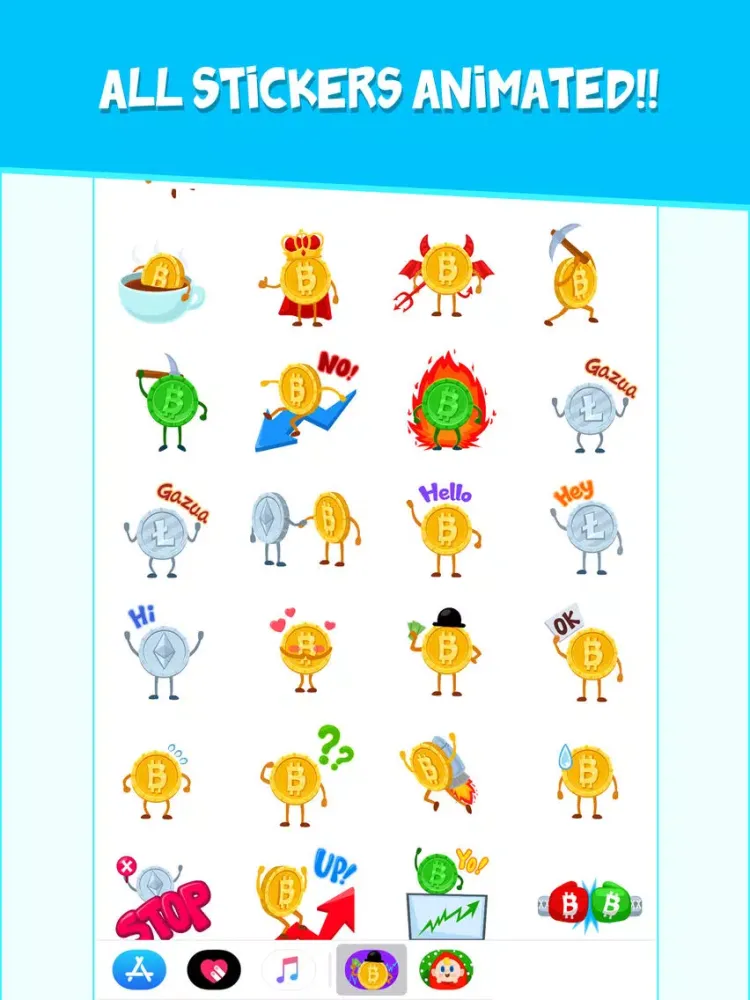 Screenshot di Cryptalk - Bitcoin Stickers iPad 