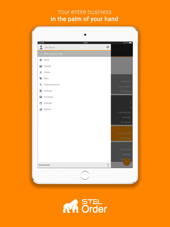 Ảnh chụp màn hình của STEL Order - ERP & CRM iPad 