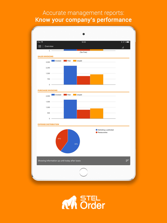 Ảnh chụp màn hình của STEL Order - ERP & CRM iPad 