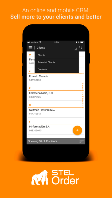 Ảnh chụp màn hình của STEL Order - ERP & CRM