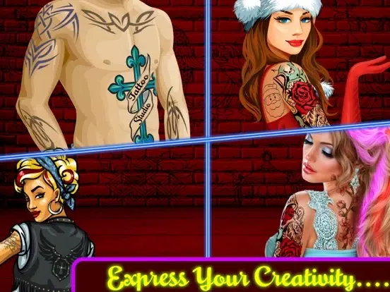 Ink Tattoo Maker Games Pro iPad  سکرین شاٹس