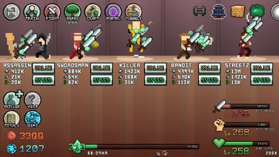Tangkapan layar Idle Skilling