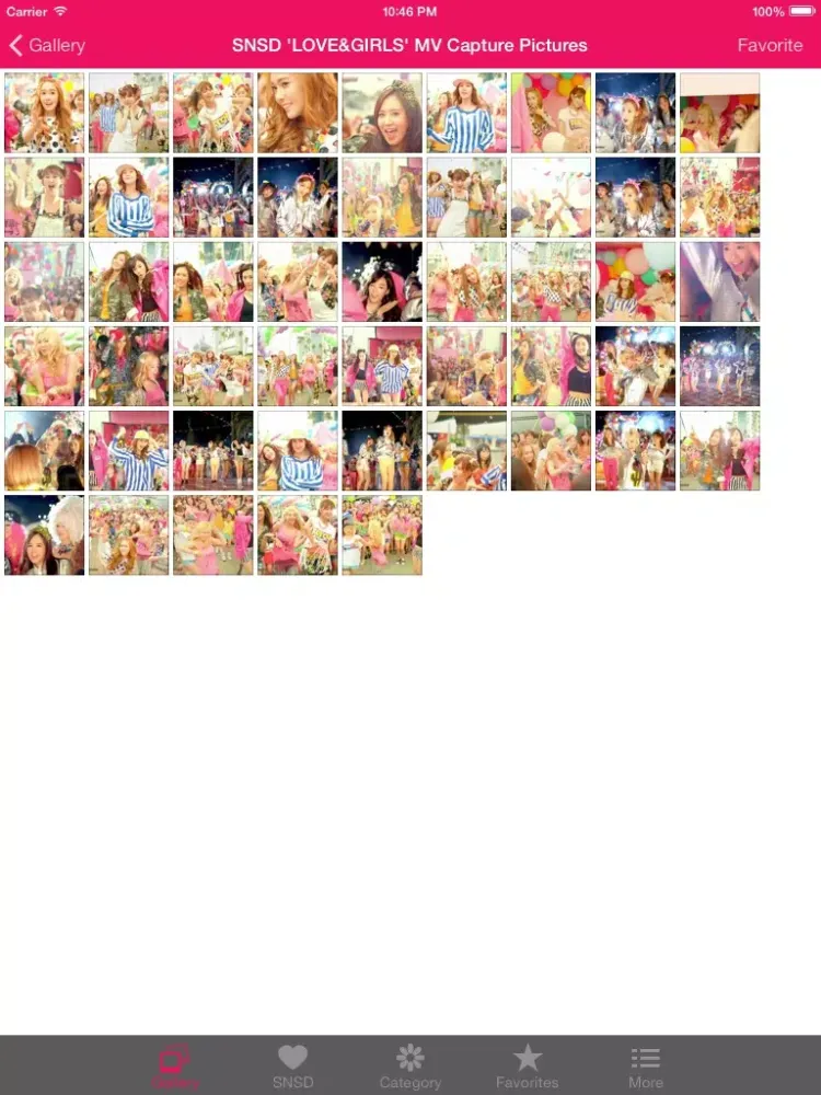 Tangkapan layar Picture Gallery for SNSD iPad 