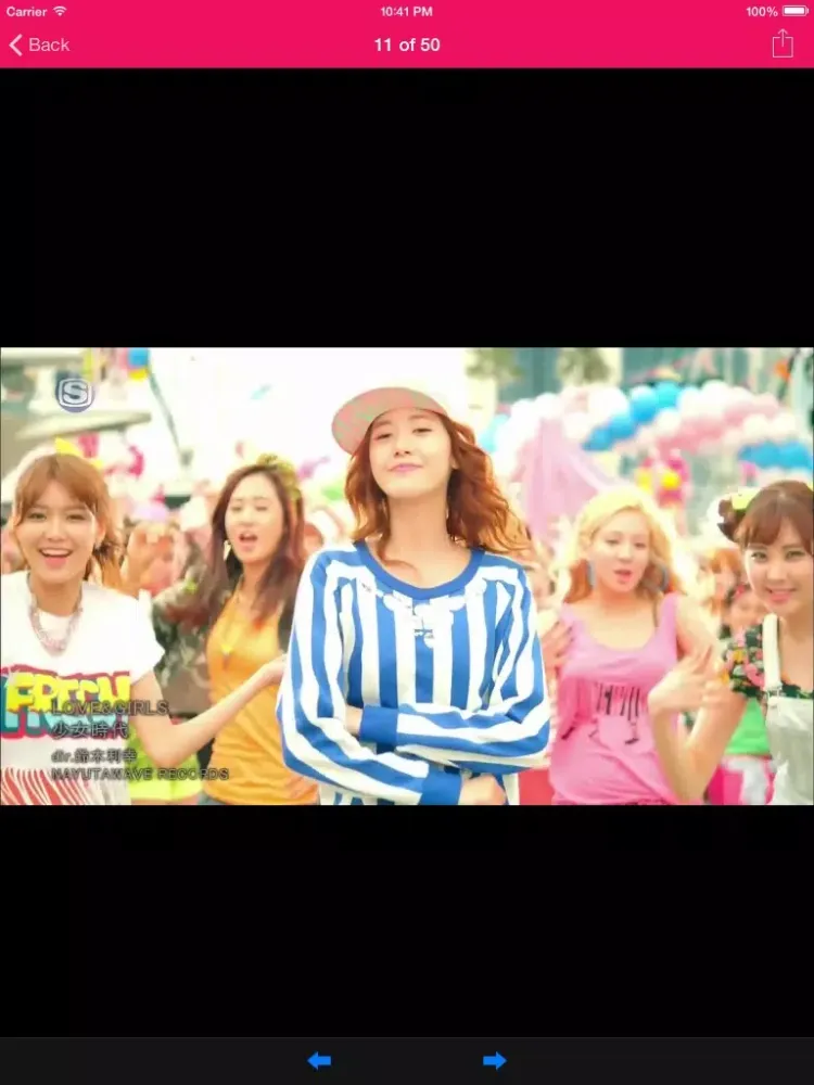 Tangkapan layar Picture Gallery for SNSD iPad 