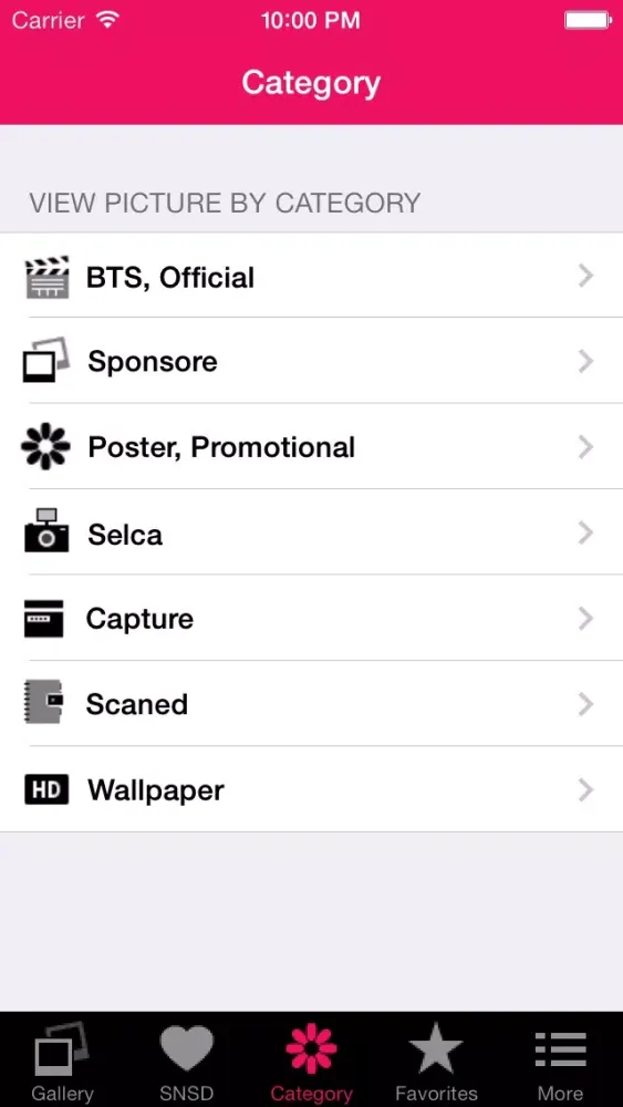 Tangkapan layar Picture Gallery for SNSD