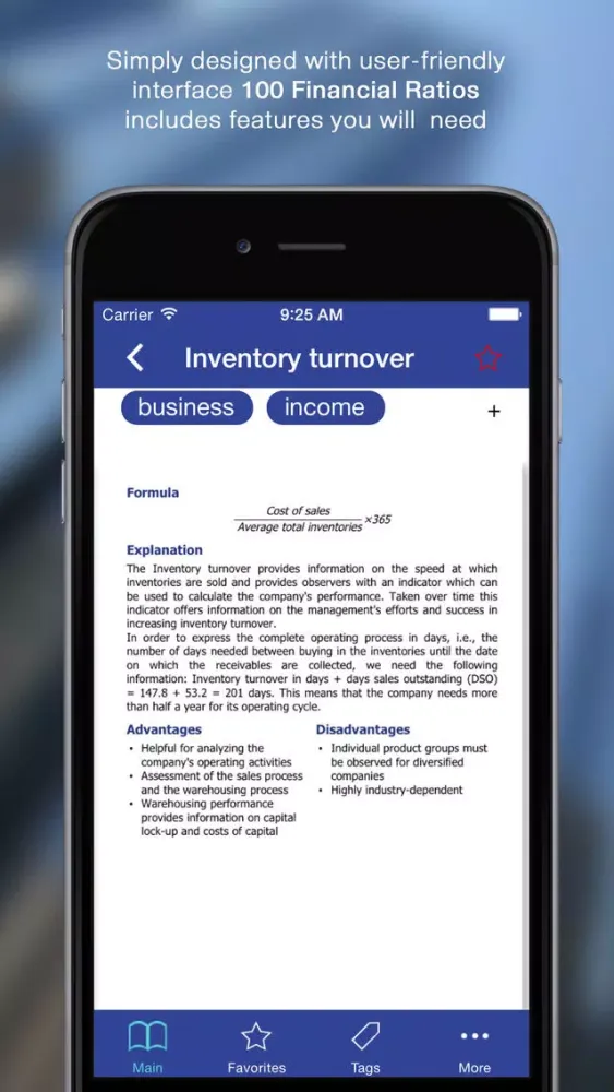 Zrzuty ekranu 100 Finance Ratios for iPhone