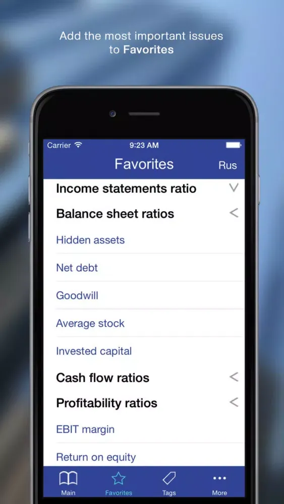Zrzuty ekranu 100 Finance Ratios for iPhone