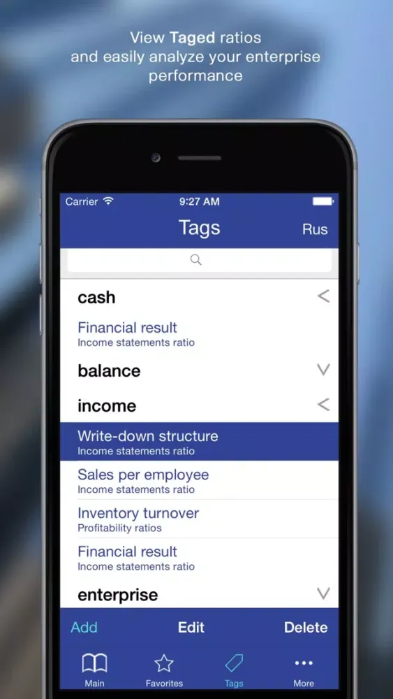 Zrzuty ekranu 100 Finance Ratios for iPhone