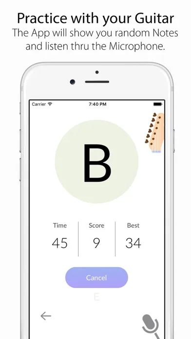 Screenshot di Fretboard Trainer
