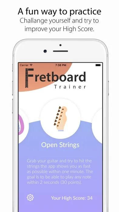 Screenshot di Fretboard Trainer