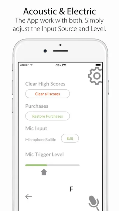 Screenshot di Fretboard Trainer