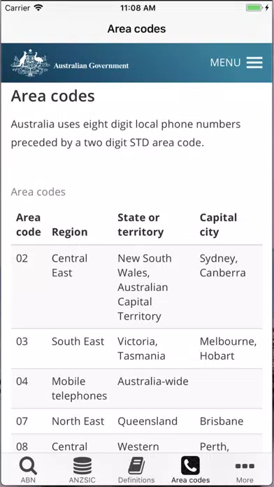 Ảnh chụp màn hình của Aussie Data Helper