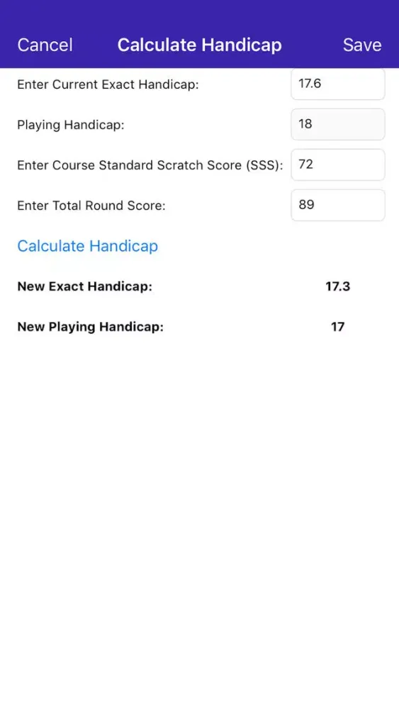 Golf Stats Screenshots