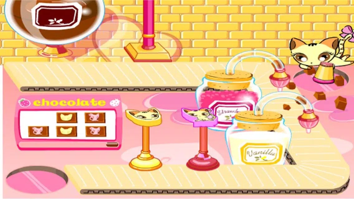 Kitty Chocolate Chef : Chocolate Factory Story应用截图