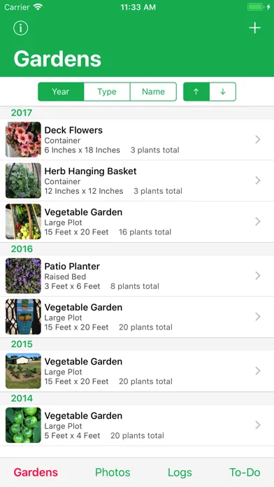 Tangkapan layar MyGarden Notebook