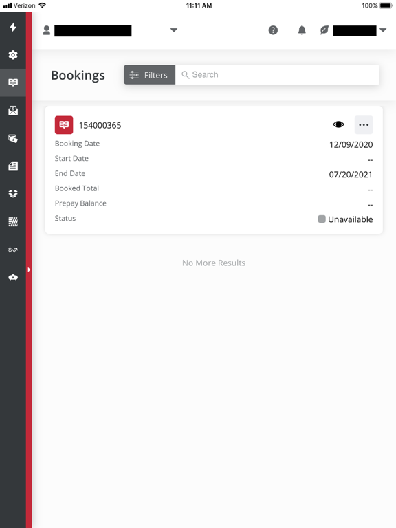 Tangkapan layar Stephenson Service - myFS iPad 
