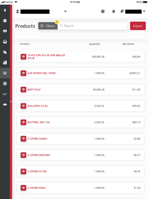 Tangkapan layar Stephenson Service - myFS iPad 