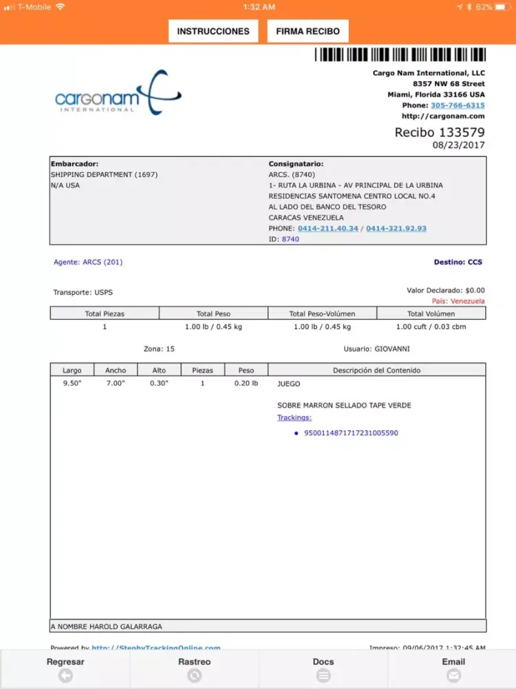 ภาพหน้าจอของ Cargo Nam Mobile iPad 