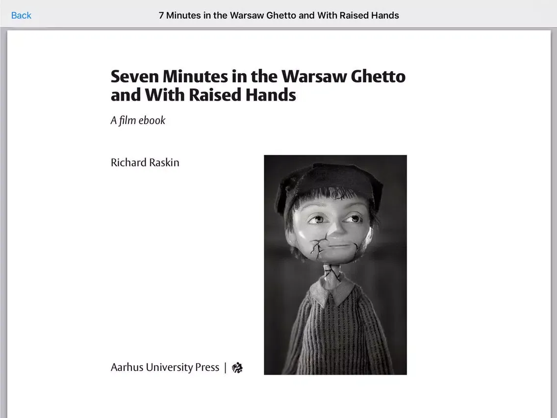 Tangkapan skrin Seven Minutes in the Warsaw Ghetto iPad 