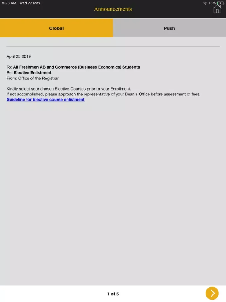 myUSTe - Student Portal iPad  스크린샷