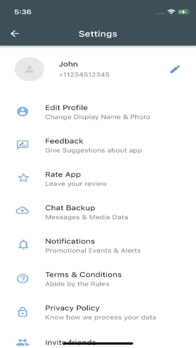 Скриншоты ONTOUCH Messenger