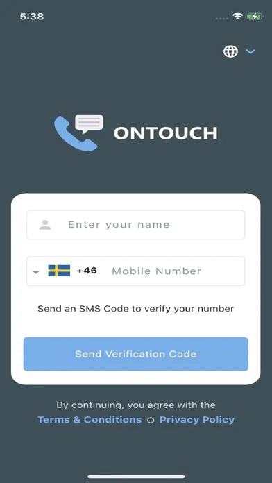 Скриншоты ONTOUCH Messenger