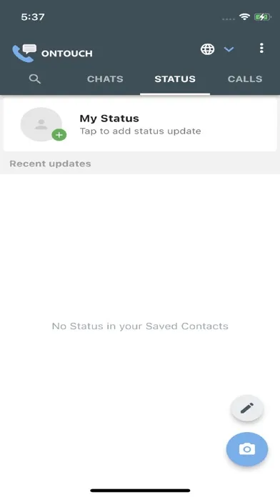 Скриншоты ONTOUCH Messenger