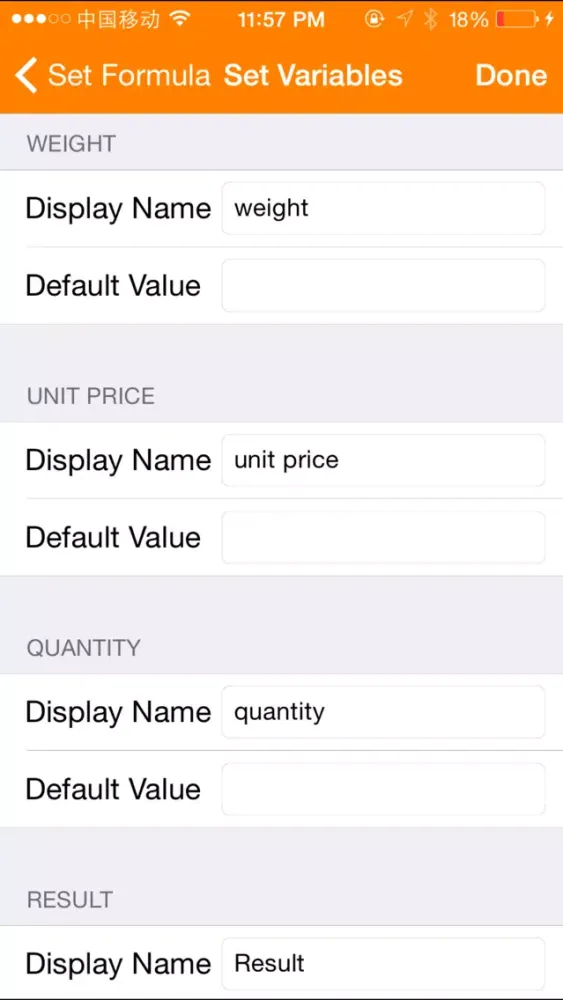Zrzuty ekranu FormulizeIT - Custom function calculator