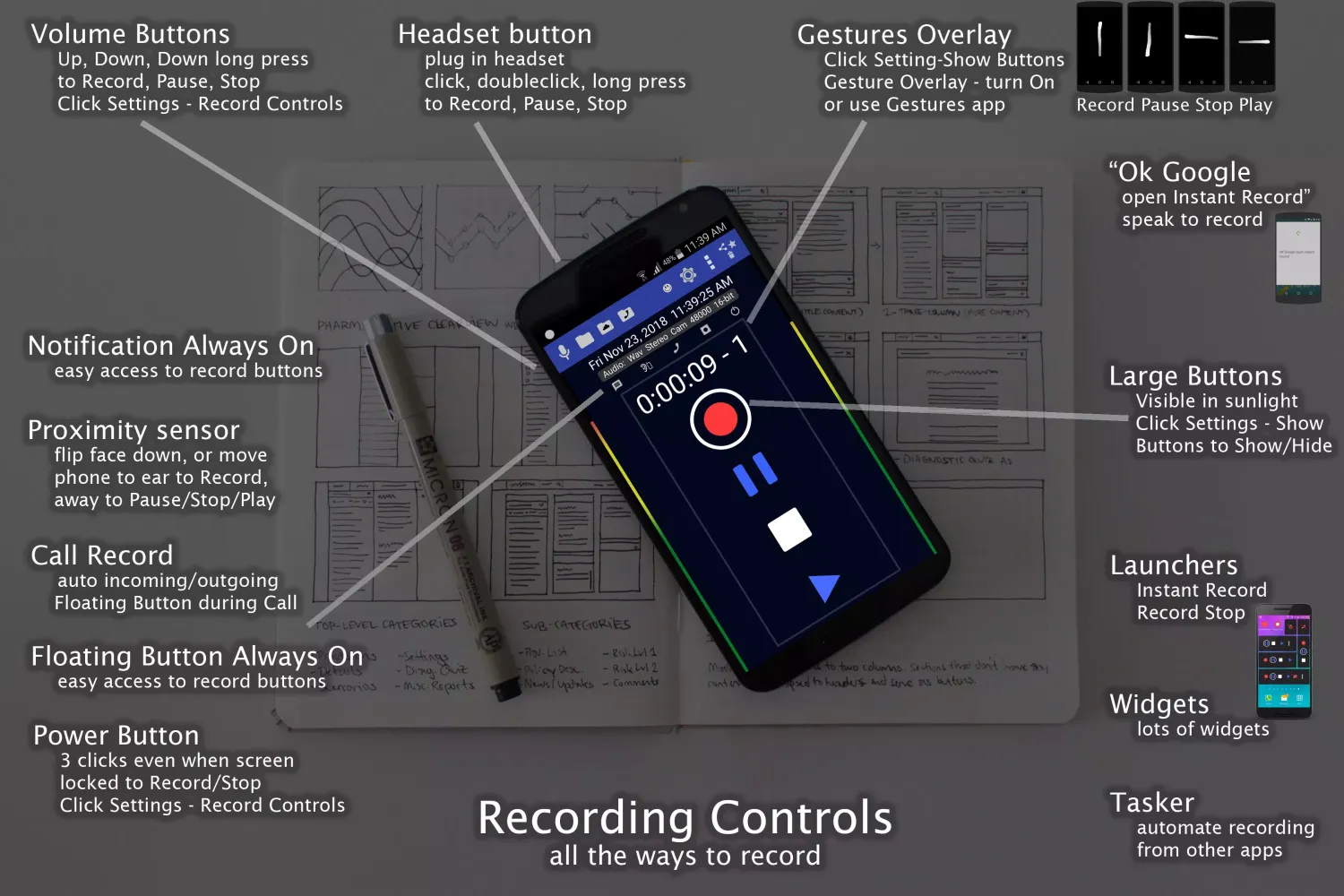 Hi-Res Audio Recorder Ekran Görüntüleri