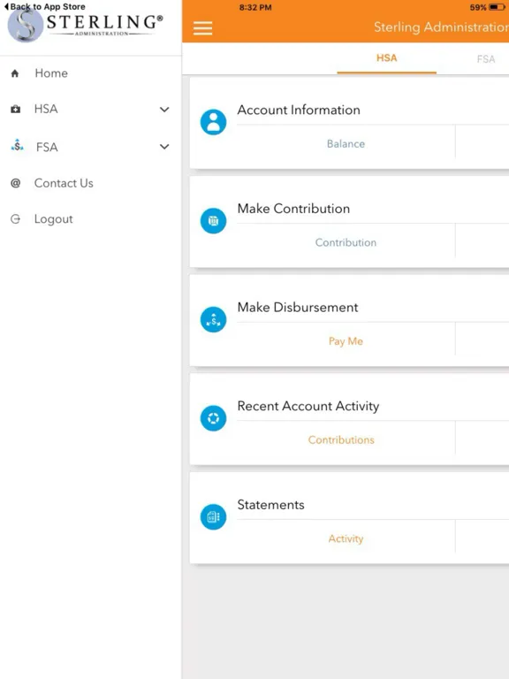Sterling Administration Mobile iPad  Screenshots
