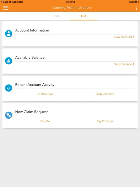 Sterling Administration Mobile iPad  Screenshots