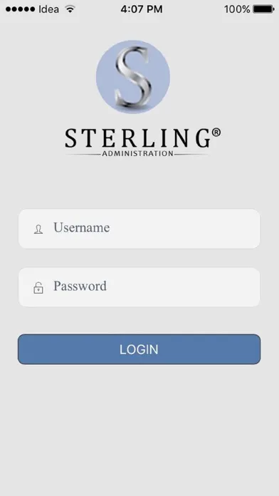 Sterling Administration Mobile Screenshots