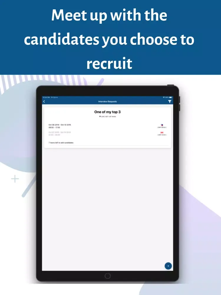 Tangkapan layar STERNA Client iPad 