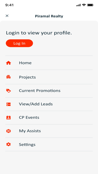 Tangkapan layar Piramal Channel Partners App