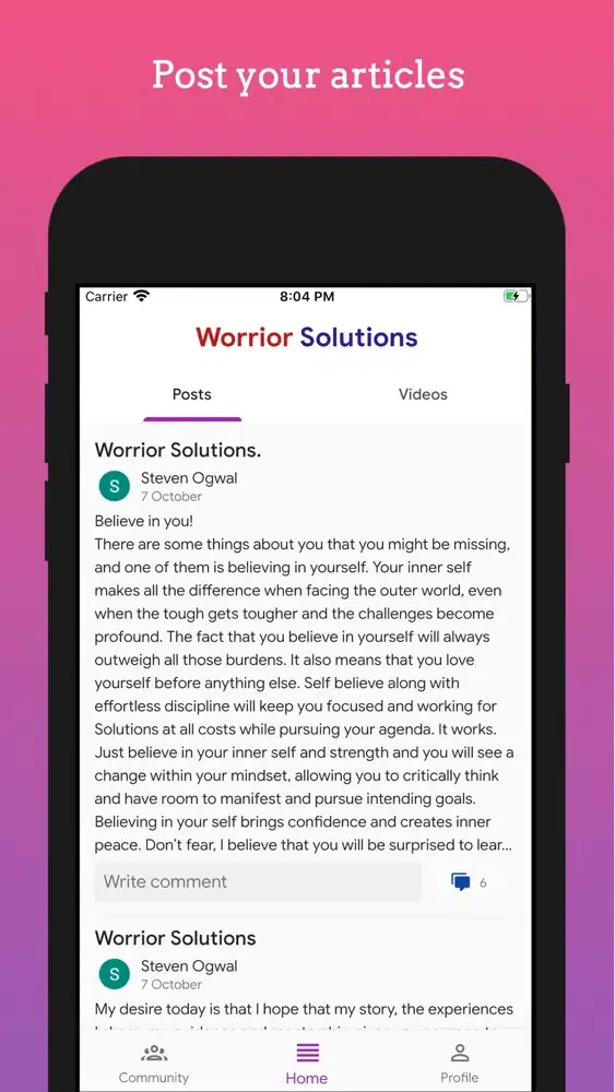 Worrior Solutions স্ক্রিনশট