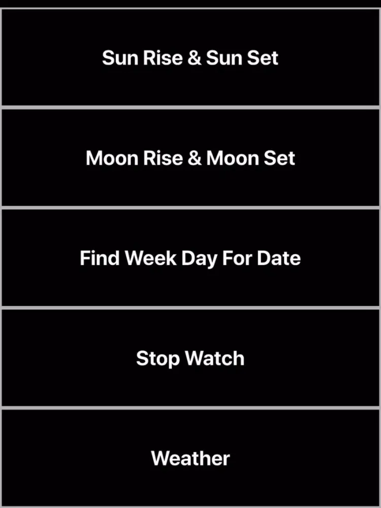 Sun Moon Rise & Set Calc iPad  स्क्रीनशॉट