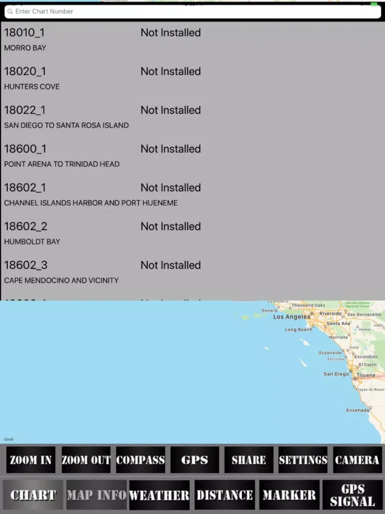 California USA Nautical Charts iPad  স্ক্রিনশট