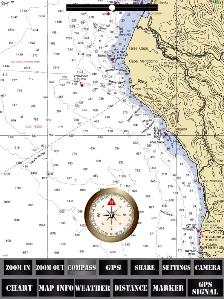 California USA Nautical Charts iPad  স্ক্রিনশট